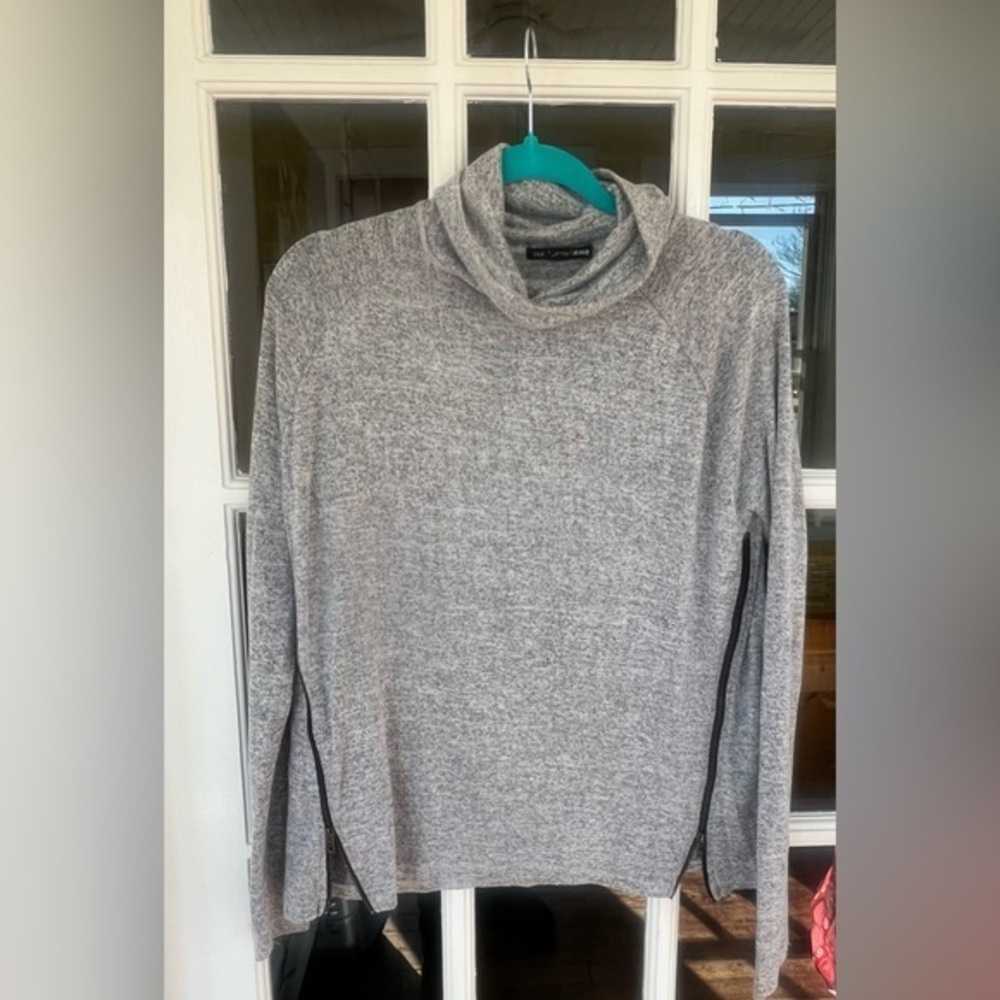 Rag & Bone Camden Side Zip Cowl Neck Sweater XS Grey